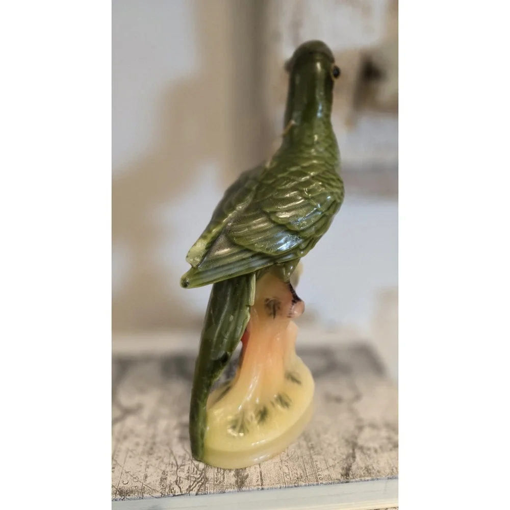 Vintage 60's Wax Candle parrot  9'